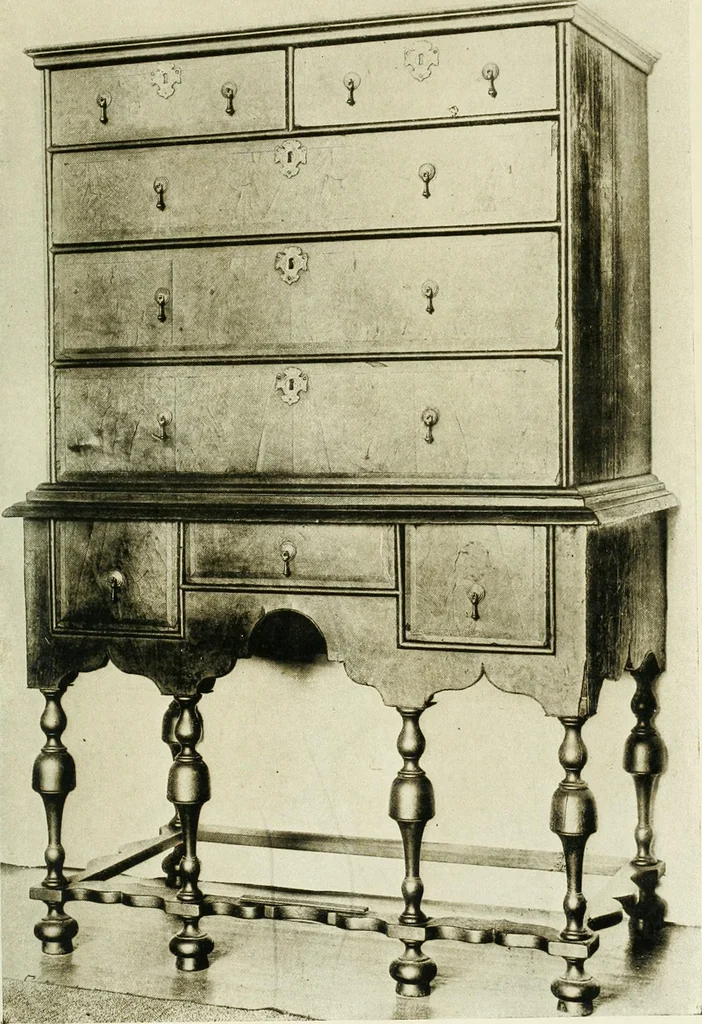 An illustration from Furniture of the Pilgrim century, 1620-1720, including colonial utensils and hardware, 1910, leaf 99