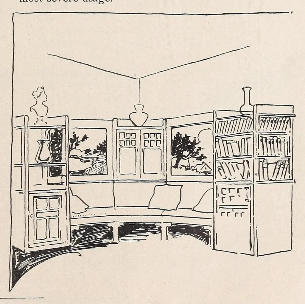 An illustration from Furniture upholstering; a practical handbook for the upholsterer .. over seven hundred illustrations with descriptive text, 1914, leaf 23