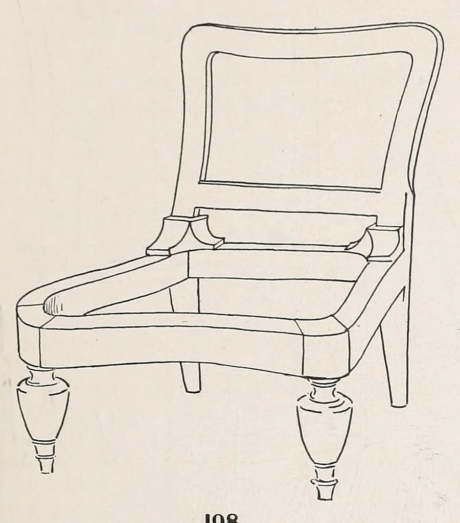 An illustration from Furniture upholstering; a practical handbook for the upholsterer .. over seven hundred illustrations with descriptive text, 1914, leaf 61