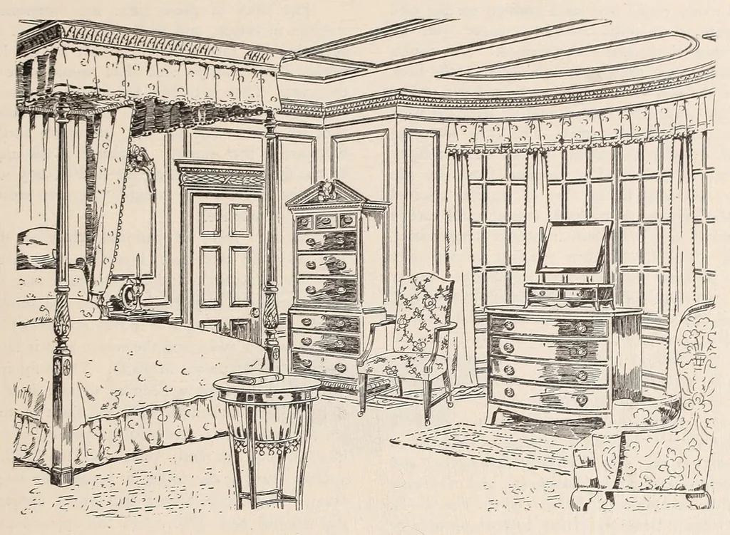 An illustration from Furniture upholstering; a practical handbook for the upholsterer .. over seven hundred illustrations with descriptive text, 1914, leaf 67