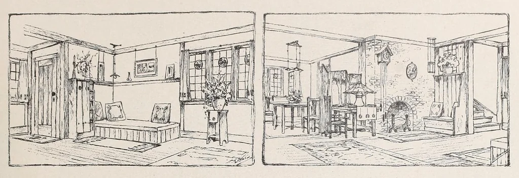 An illustration from Furniture upholstering; a practical handbook for the upholsterer .. over seven hundred illustrations with descriptive text, 1914, leaf 77