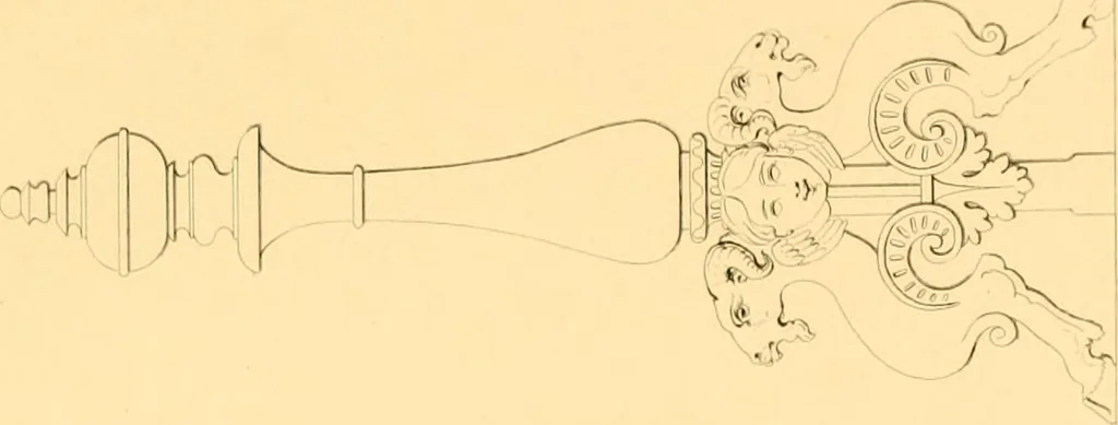 An illustration from Furniture with candelabra and interior decoration, 1838, leaf 101