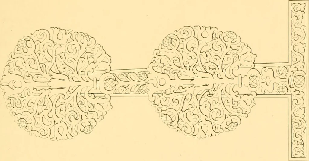An illustration from Furniture with candelabra and interior decoration, 1838, leaf 101