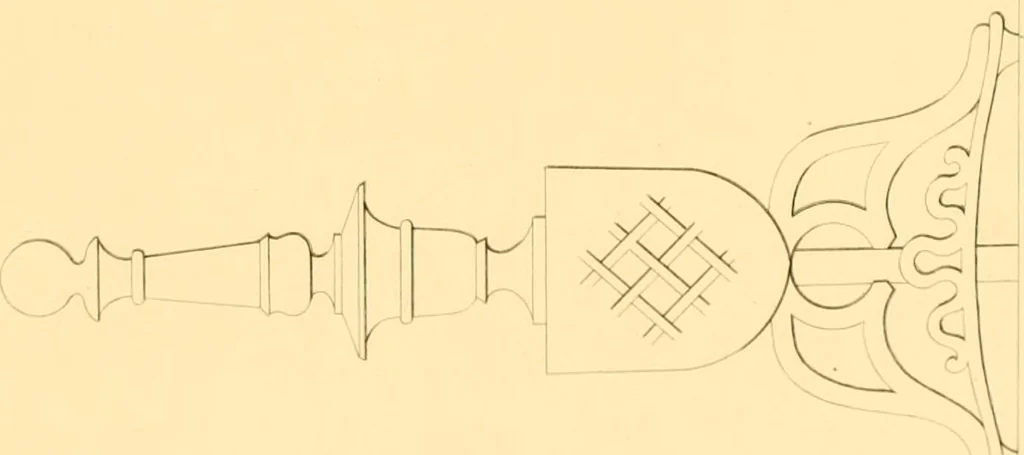 An illustration from Furniture with candelabra and interior decoration, 1838, leaf 101