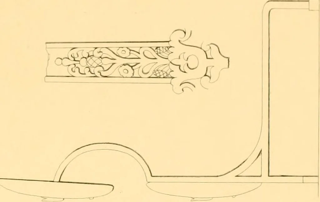 An illustration from Furniture with candelabra and interior decoration, 1838, leaf 103