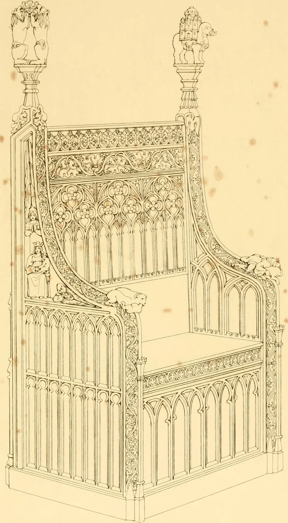 An illustration from Furniture with candelabra and interior decoration, 1838, leaf 109