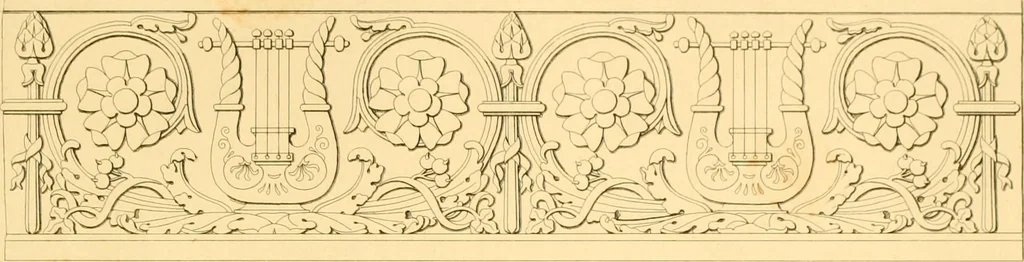 An illustration from Furniture with candelabra and interior decoration, 1838, leaf 11