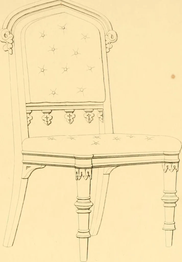 An illustration from Furniture with candelabra and interior decoration, 1838, leaf 115