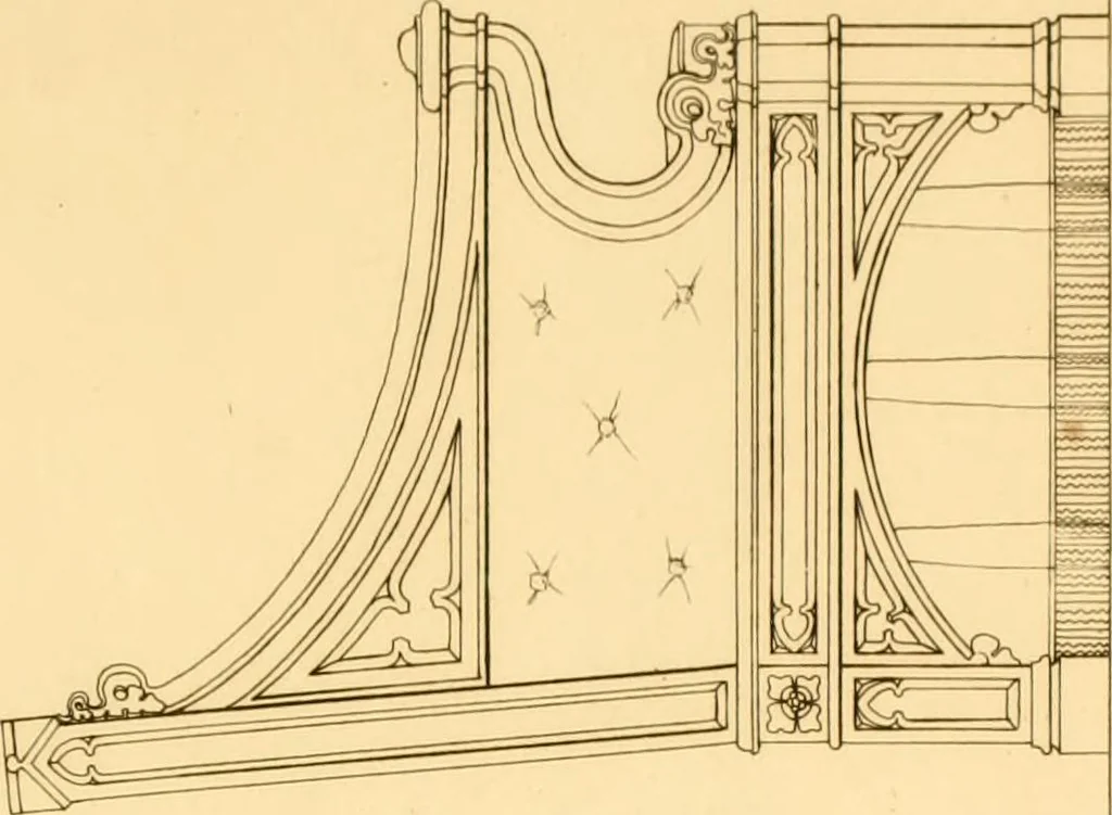 An illustration from Furniture with candelabra and interior decoration, 1838, leaf 117