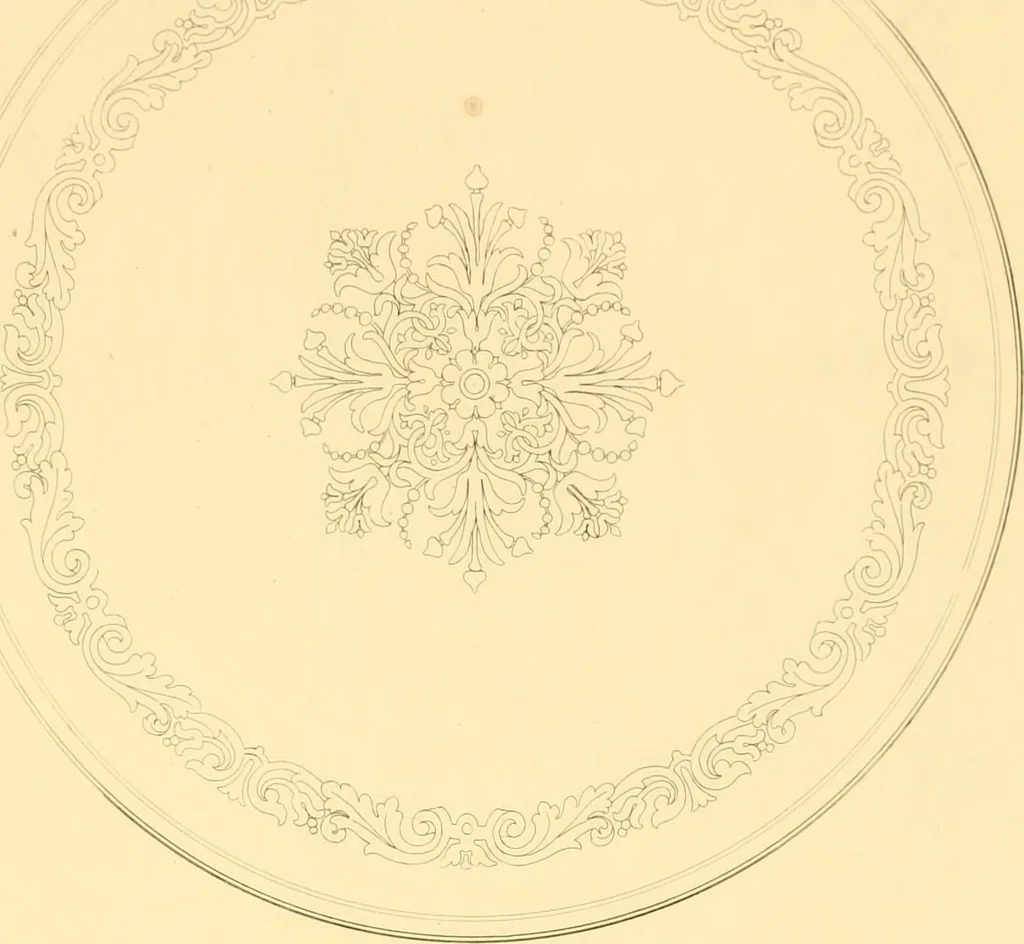 An illustration from Furniture with candelabra and interior decoration, 1838, leaf 31