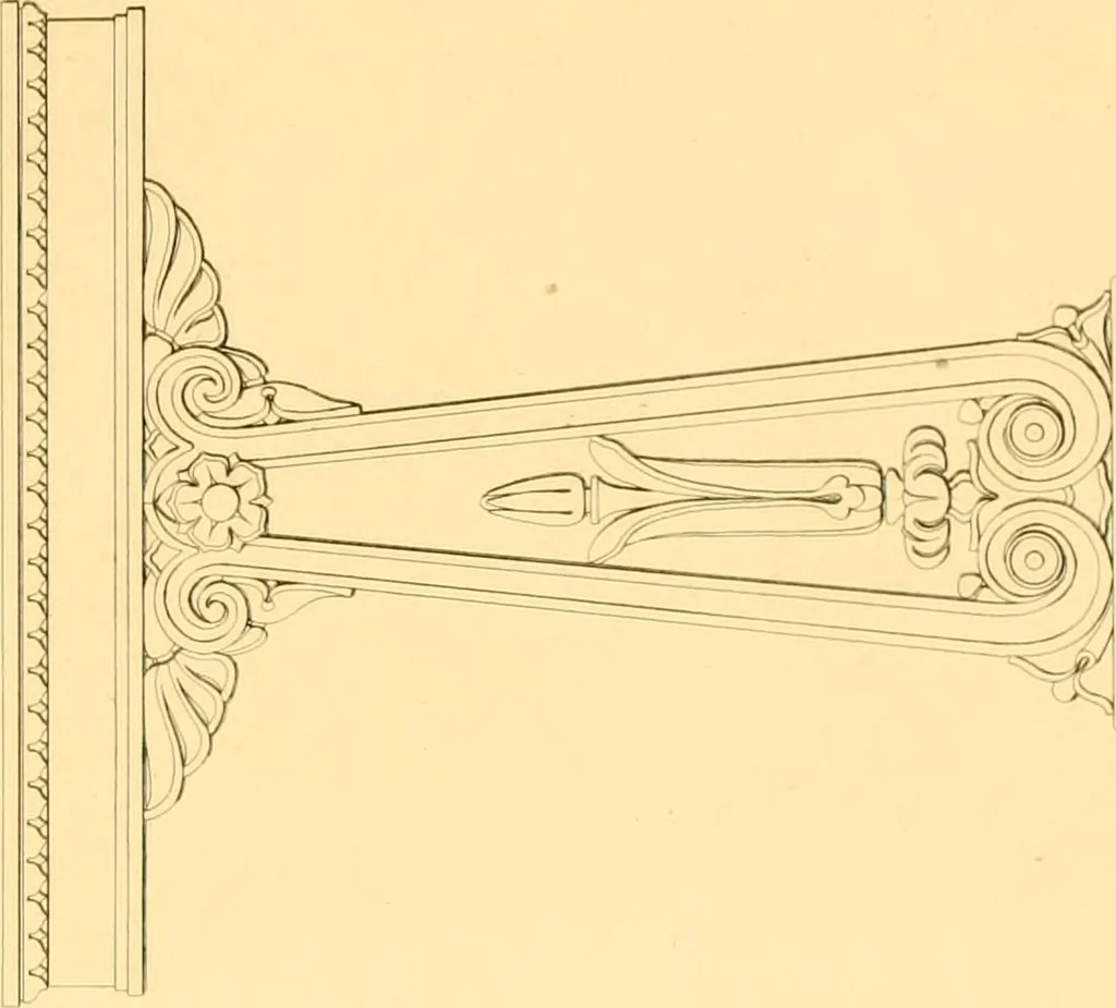 An illustration from Furniture with candelabra and interior decoration, 1838, leaf 37