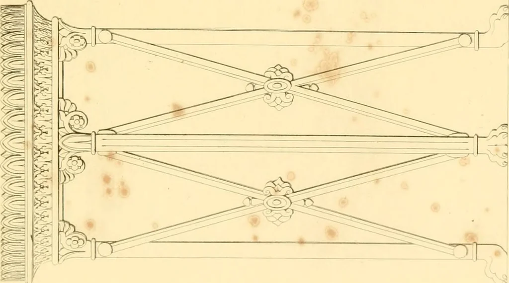 An illustration from Furniture with candelabra and interior decoration, 1838, leaf 43
