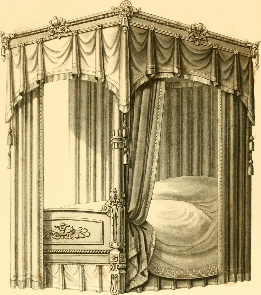 An illustration from Furniture with candelabra and interior decoration, 1838, leaf 45
