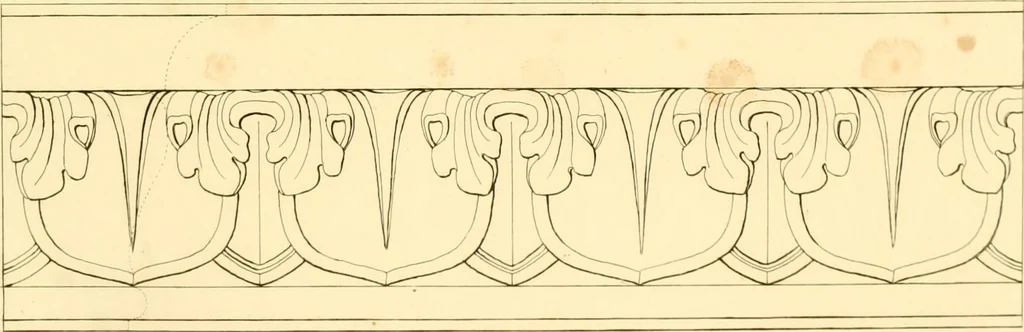 An illustration from Furniture with candelabra and interior decoration, 1838, leaf 47