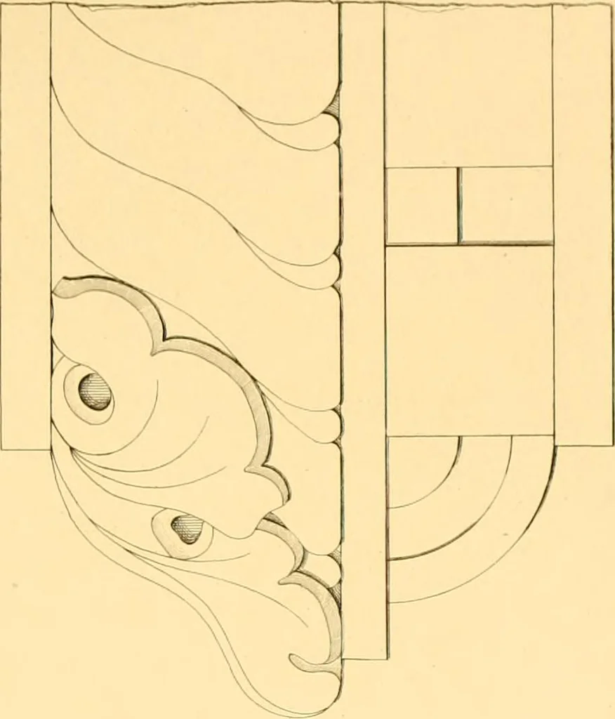 An illustration from Furniture with candelabra and interior decoration, 1838, leaf 57