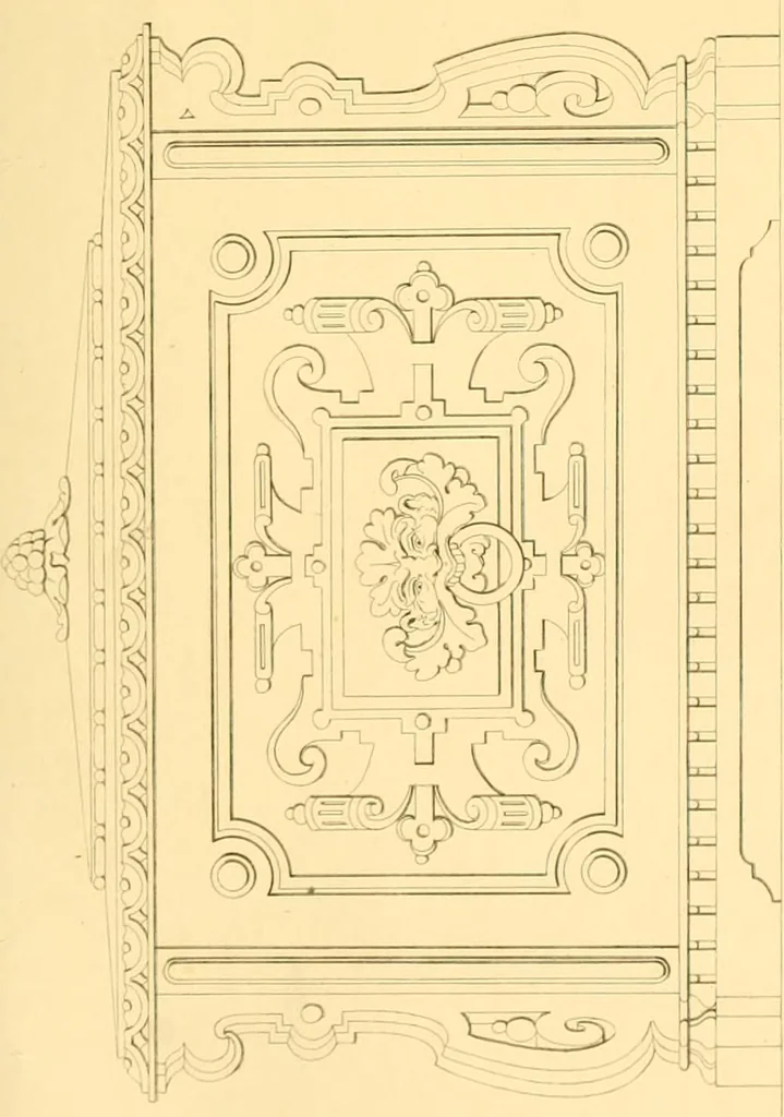 An illustration from Furniture with candelabra and interior decoration, 1838, leaf 59