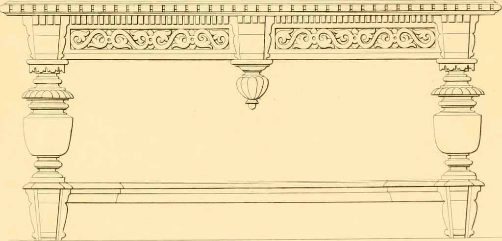 An illustration from Furniture with candelabra and interior decoration, 1838, leaf 61