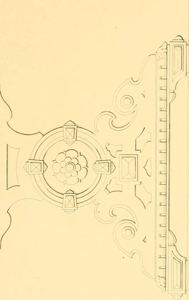 An illustration from Furniture with candelabra and interior decoration, 1838, leaf 67