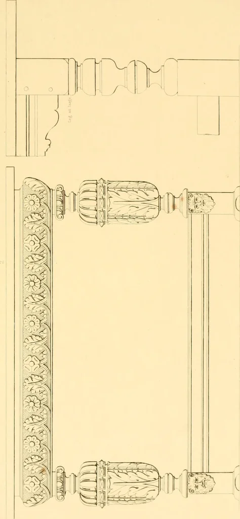 An illustration from Furniture with candelabra and interior decoration, 1838, leaf 73