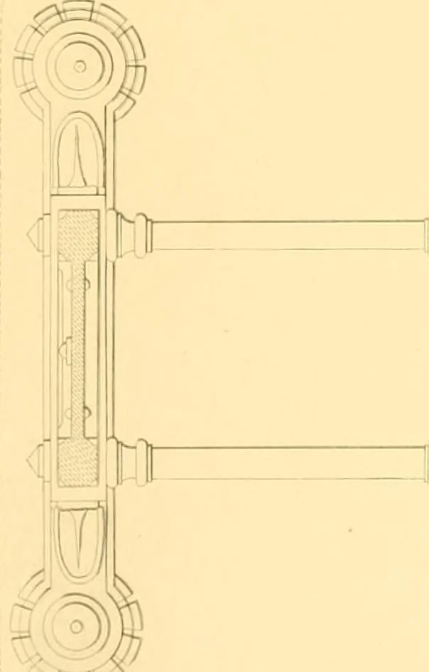 An illustration from Furniture with candelabra and interior decoration, 1838, leaf 75
