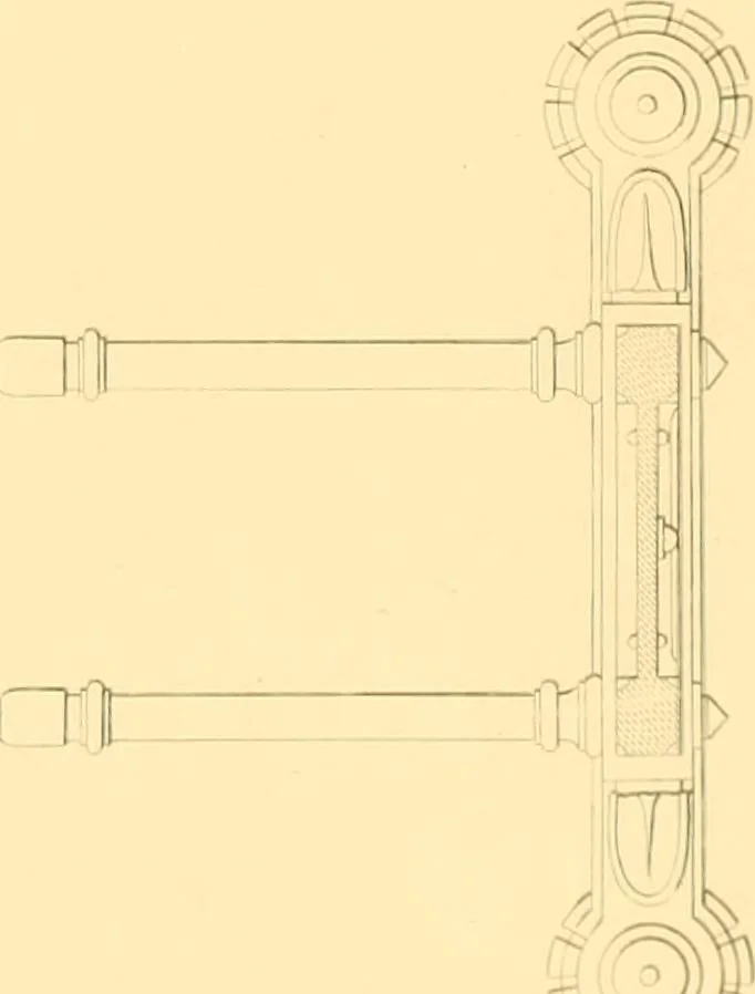An illustration from Furniture with candelabra and interior decoration, 1838, leaf 75