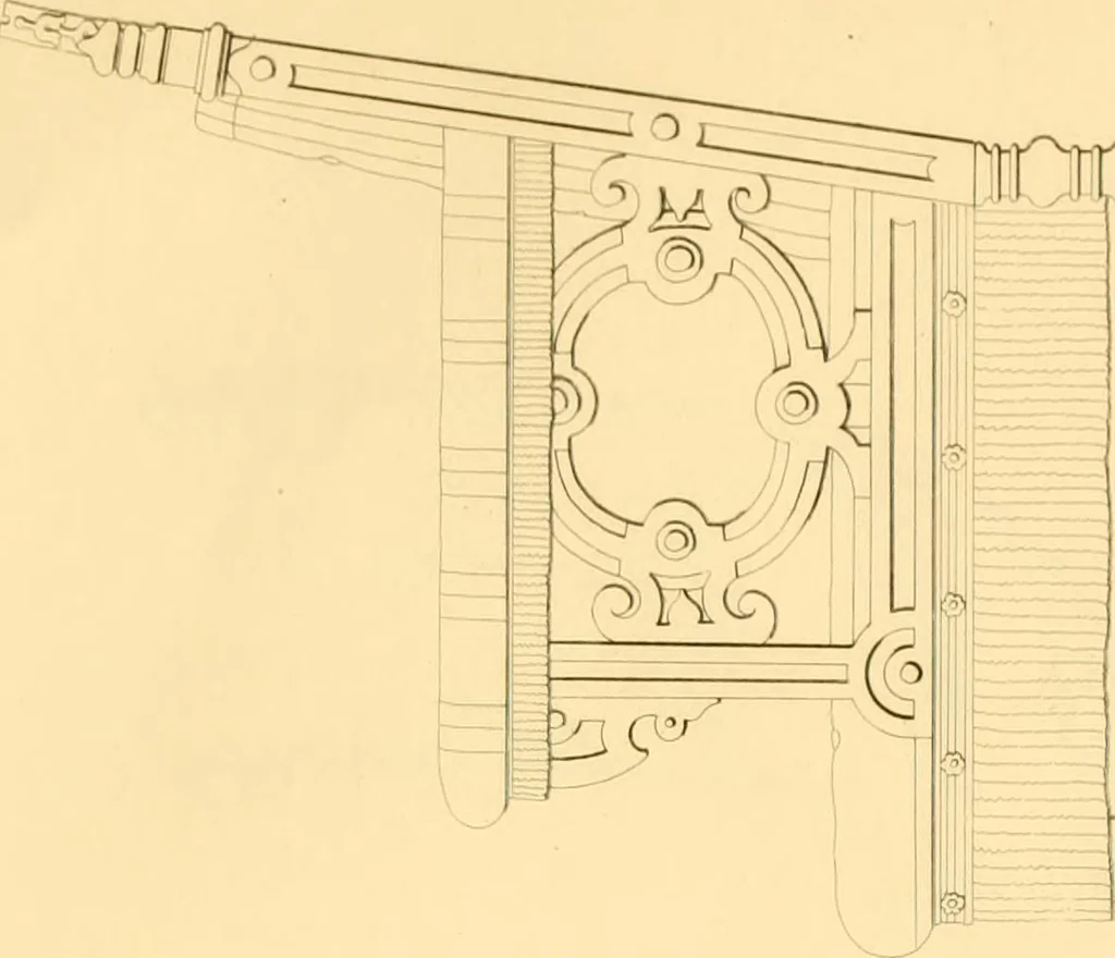 An illustration from Furniture with candelabra and interior decoration, 1838, leaf 81