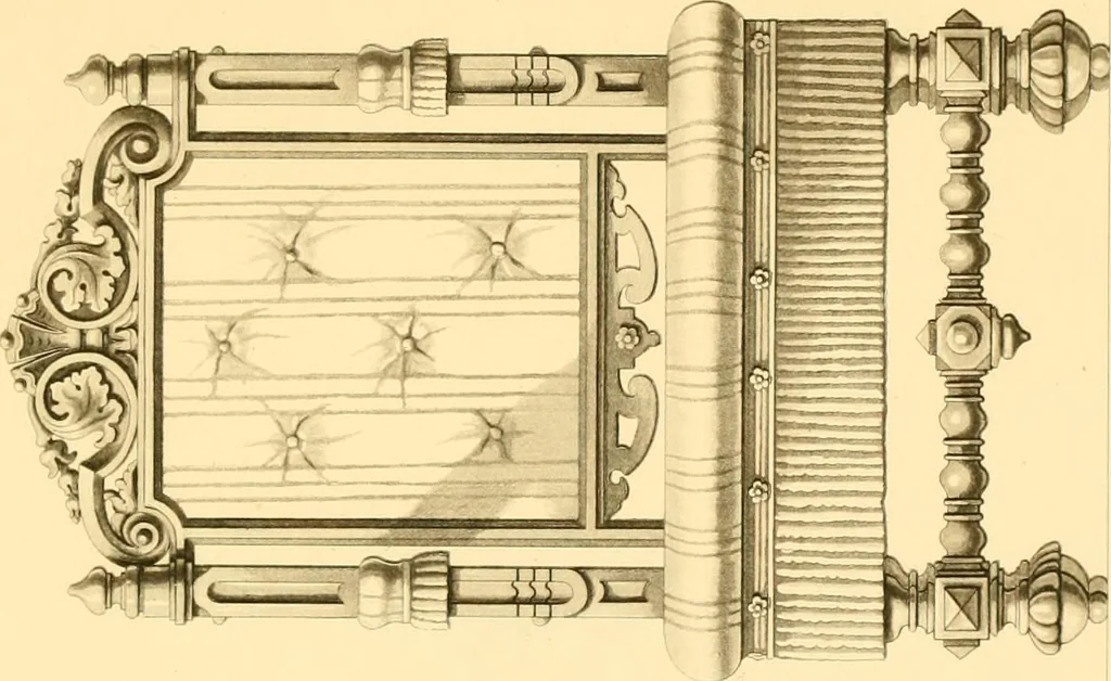 An illustration from Furniture with candelabra and interior decoration, 1838, leaf 81