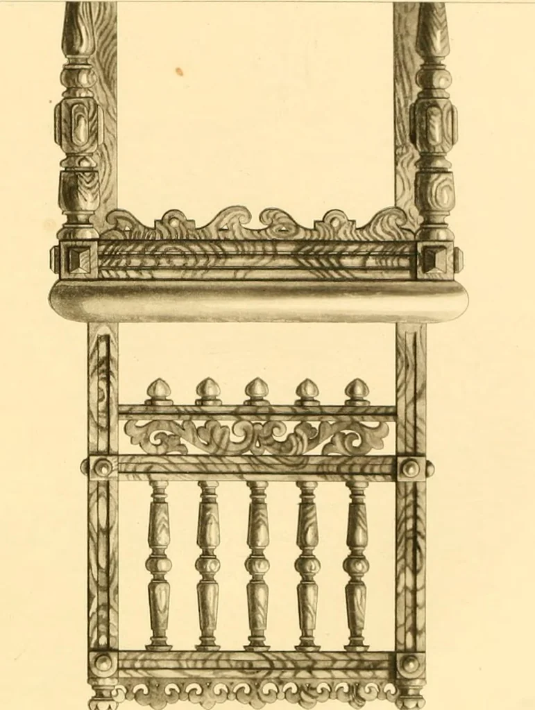 An illustration from Furniture with candelabra and interior decoration, 1838, leaf 85