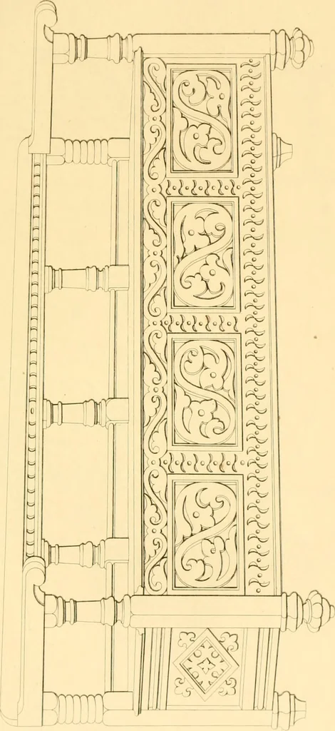 An illustration from Furniture with candelabra and interior decoration, 1838, leaf 87