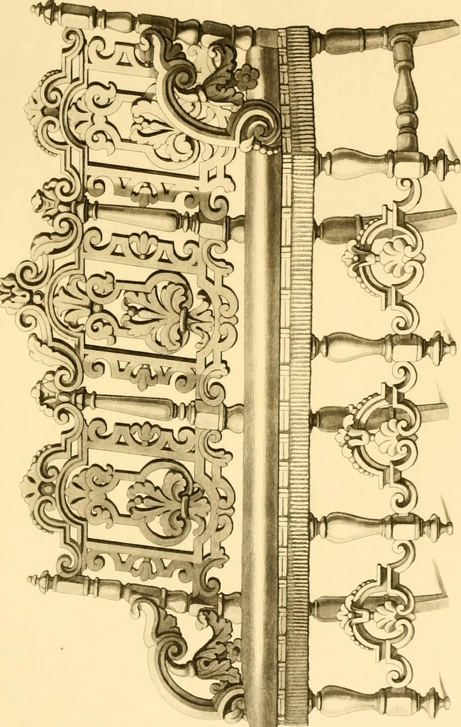 An illustration from Furniture with candelabra and interior decoration, 1838, leaf 89