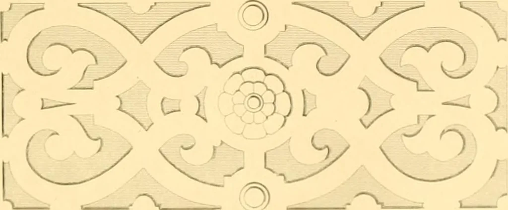 An illustration from Furniture with candelabra and interior decoration, 1838, leaf 91