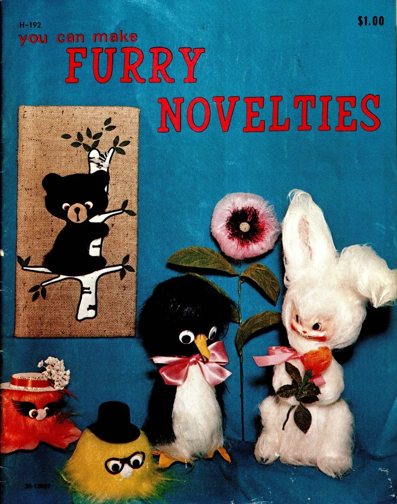 An illustration from You Can Make Furry Novelties, 1971, leaf 0