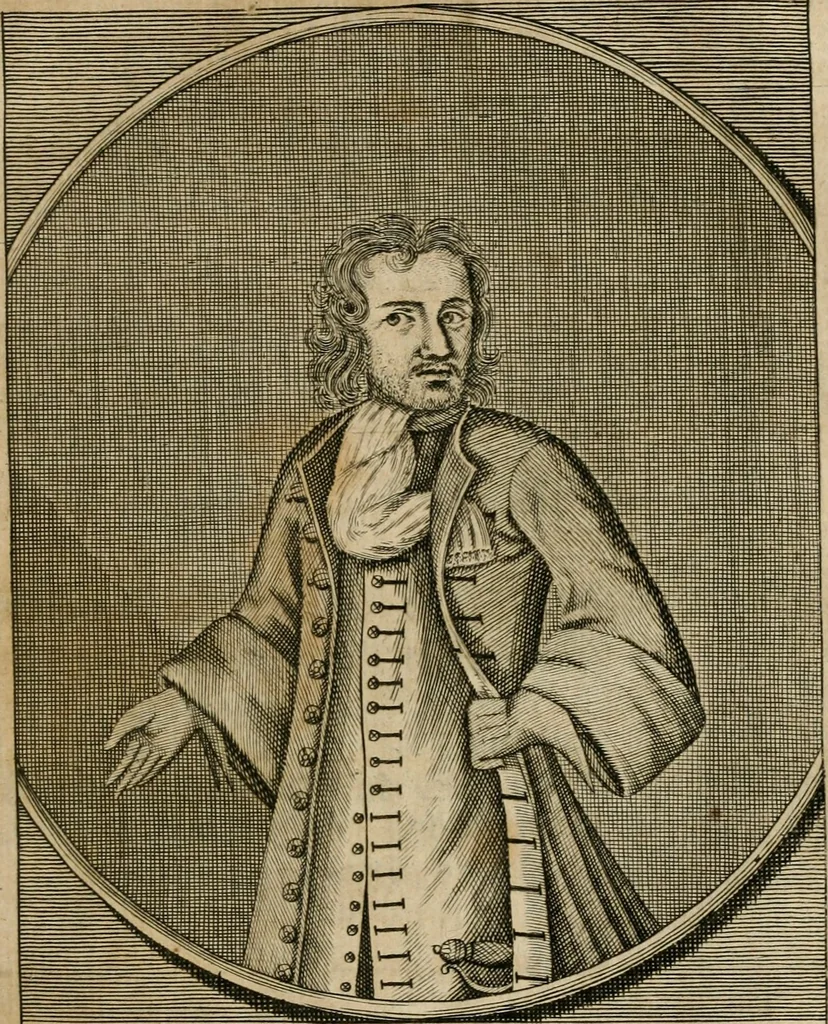 An illustration from Fürtreffliches Denck-Mahl der göttlichen Regierung bewiesen an der uhralten höchst-berühmten Antiquität des Klosters zu S. Michaëlis in Lüneburg, der in dem hohen Alter daselbst gestandenen güldenen Taffel, und anderer Kostbarkeiten : wie der gerechte Gott dero Räuber gantz wunderbarlich entdecket, zugleich viele begangene zuvor gantz unerforschliche Kirchen-Räubereyen und Diebstähle ans licht gebracht ..., 1700, leaf 298