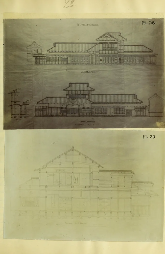 An illustration from Future development of Japanese dwelling houses, 1905, leaf 147