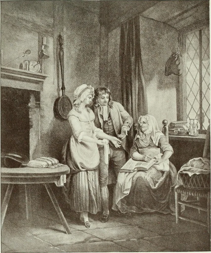 An illustration from F. Wheatley, R. A., his life and works, with a catalogue of his engraved pictures, 1910, leaf 104