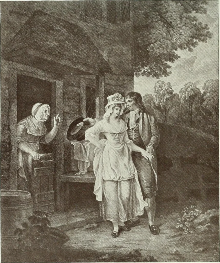 An illustration from F. Wheatley, R. A., his life and works, with a catalogue of his engraved pictures, 1910, leaf 104