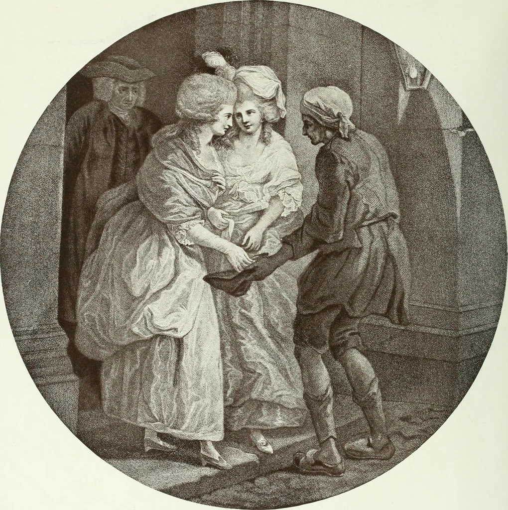 An illustration from F. Wheatley, R. A., his life and works, with a catalogue of his engraved pictures, 1910, leaf 105