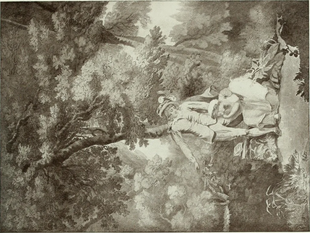 An illustration from F. Wheatley, R. A., his life and works, with a catalogue of his engraved pictures, 1910, leaf 106
