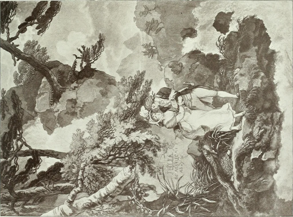 An illustration from F. Wheatley, R. A., his life and works, with a catalogue of his engraved pictures, 1910, leaf 106