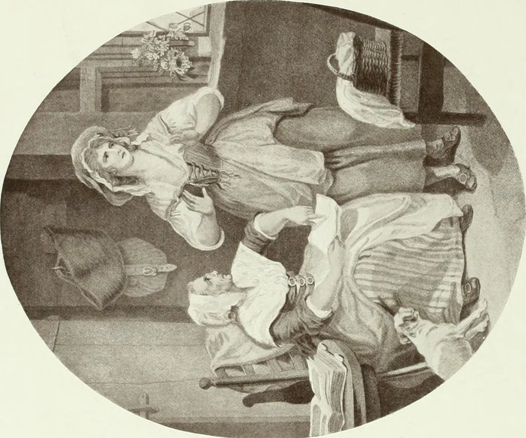 An illustration from F. Wheatley, R. A., his life and works, with a catalogue of his engraved pictures, 1910, leaf 109