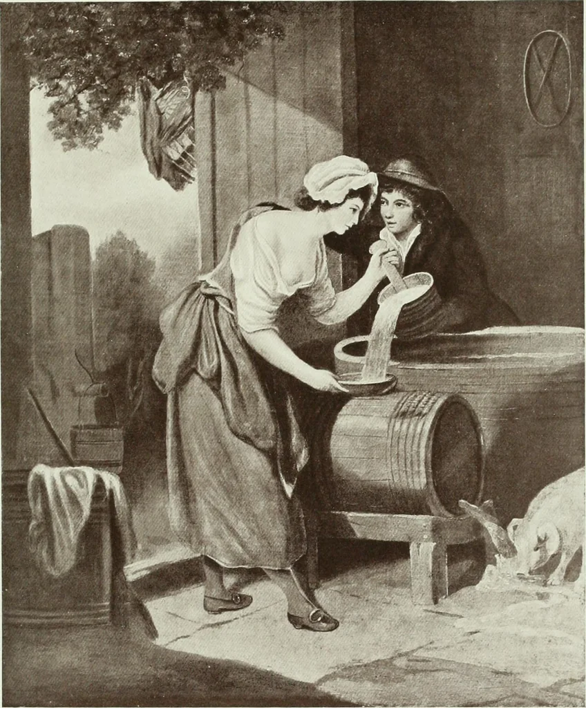 An illustration from F. Wheatley, R. A., his life and works, with a catalogue of his engraved pictures, 1910, leaf 110