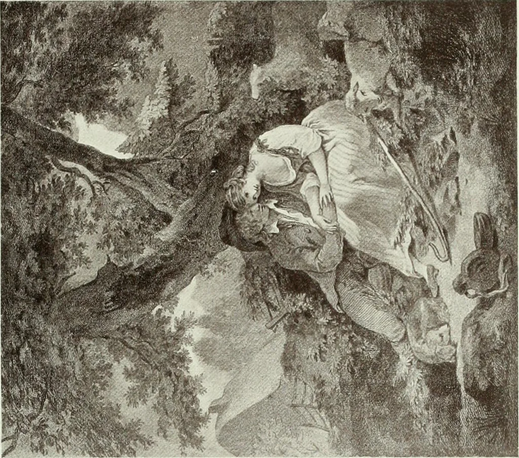 An illustration from F. Wheatley, R. A., his life and works, with a catalogue of his engraved pictures, 1910, leaf 118