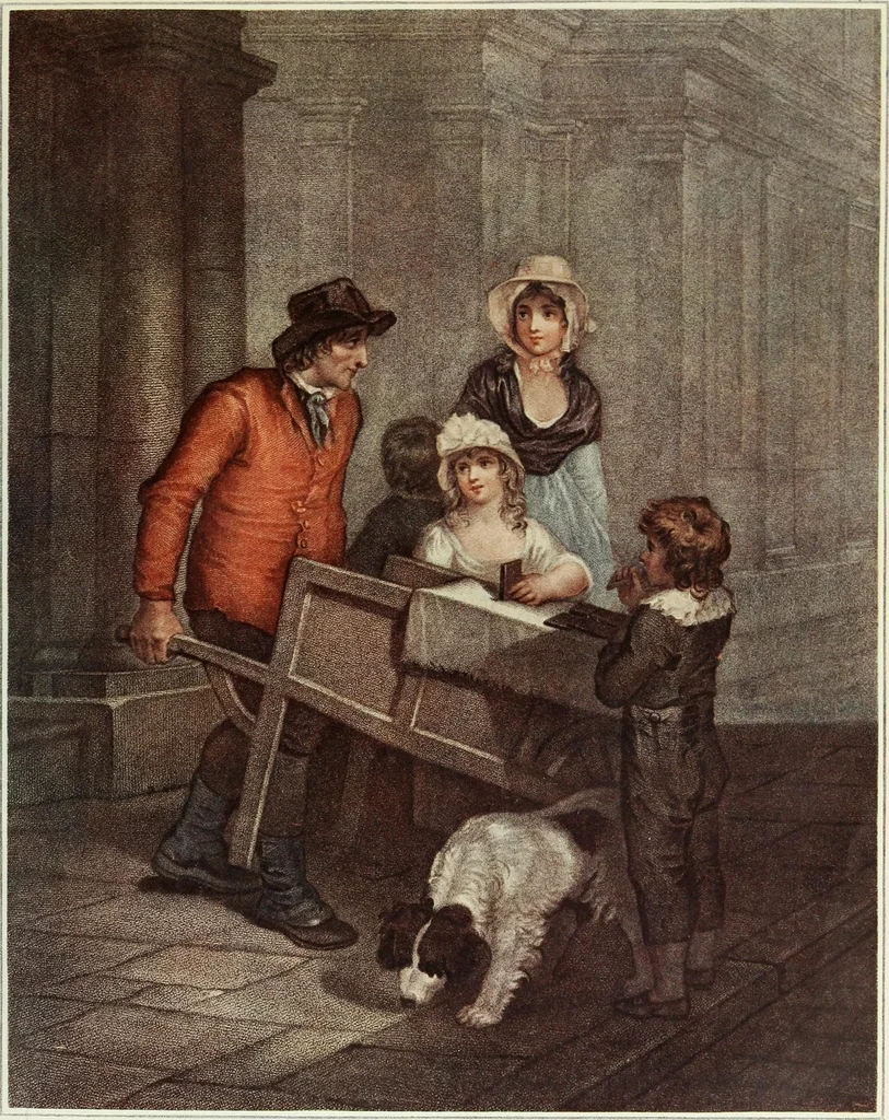 An illustration from F. Wheatley, R. A., his life and works, with a catalogue of his engraved pictures, 1910, leaf 54