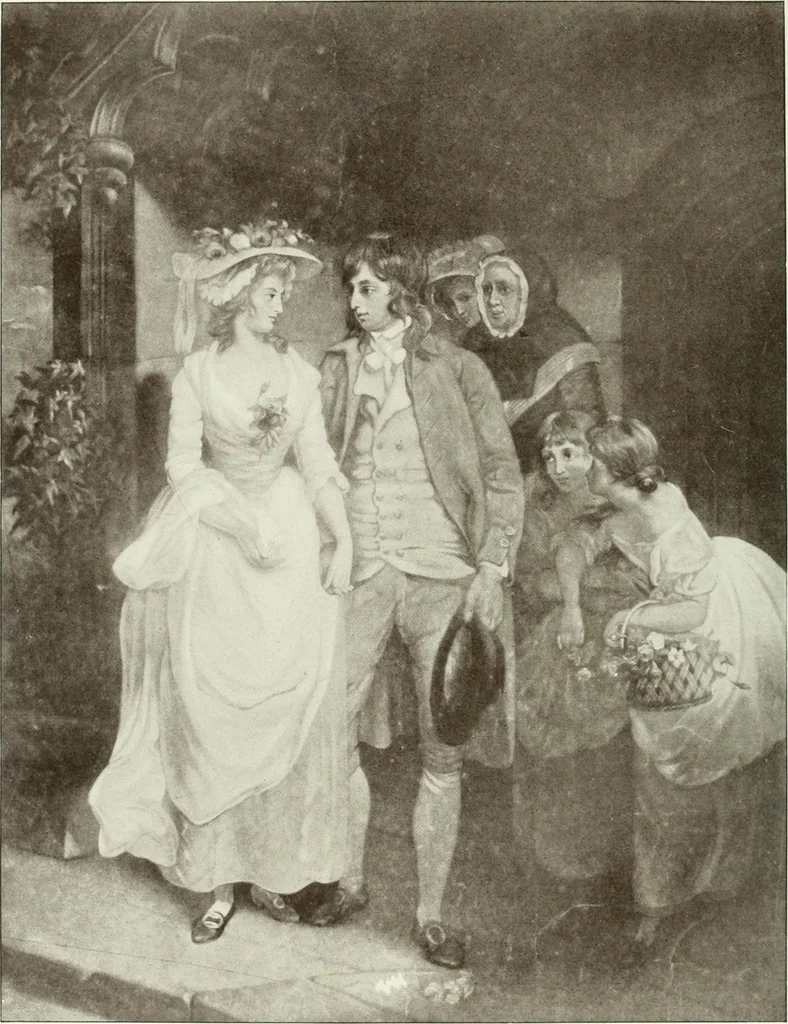 An illustration from F. Wheatley, R. A., his life and works, with a catalogue of his engraved pictures, 1910, leaf 83