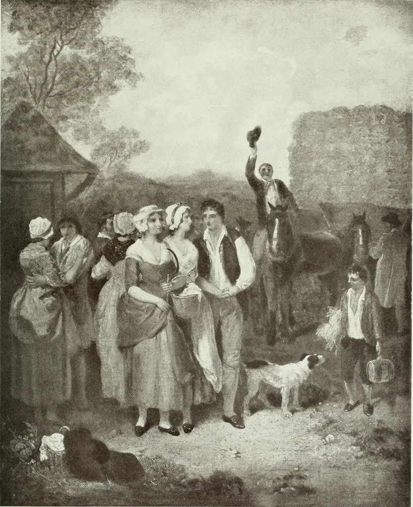 An illustration from F. Wheatley, R. A., his life and works, with a catalogue of his engraved pictures, 1910, leaf 84