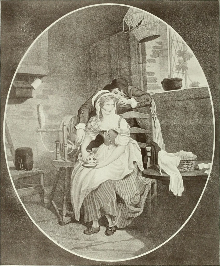 An illustration from F. Wheatley, R. A., his life and works, with a catalogue of his engraved pictures, 1910, leaf 85