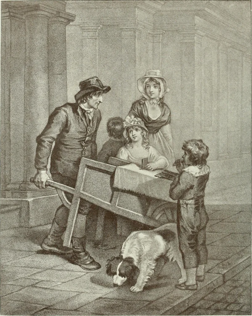 An illustration from F. Wheatley, R. A., his life and works, with a catalogue of his engraved pictures, 1910, leaf 87