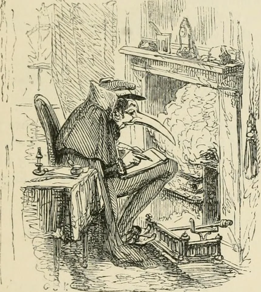 An illustration from George Cruikshank's Table-book, 1869, leaf 106