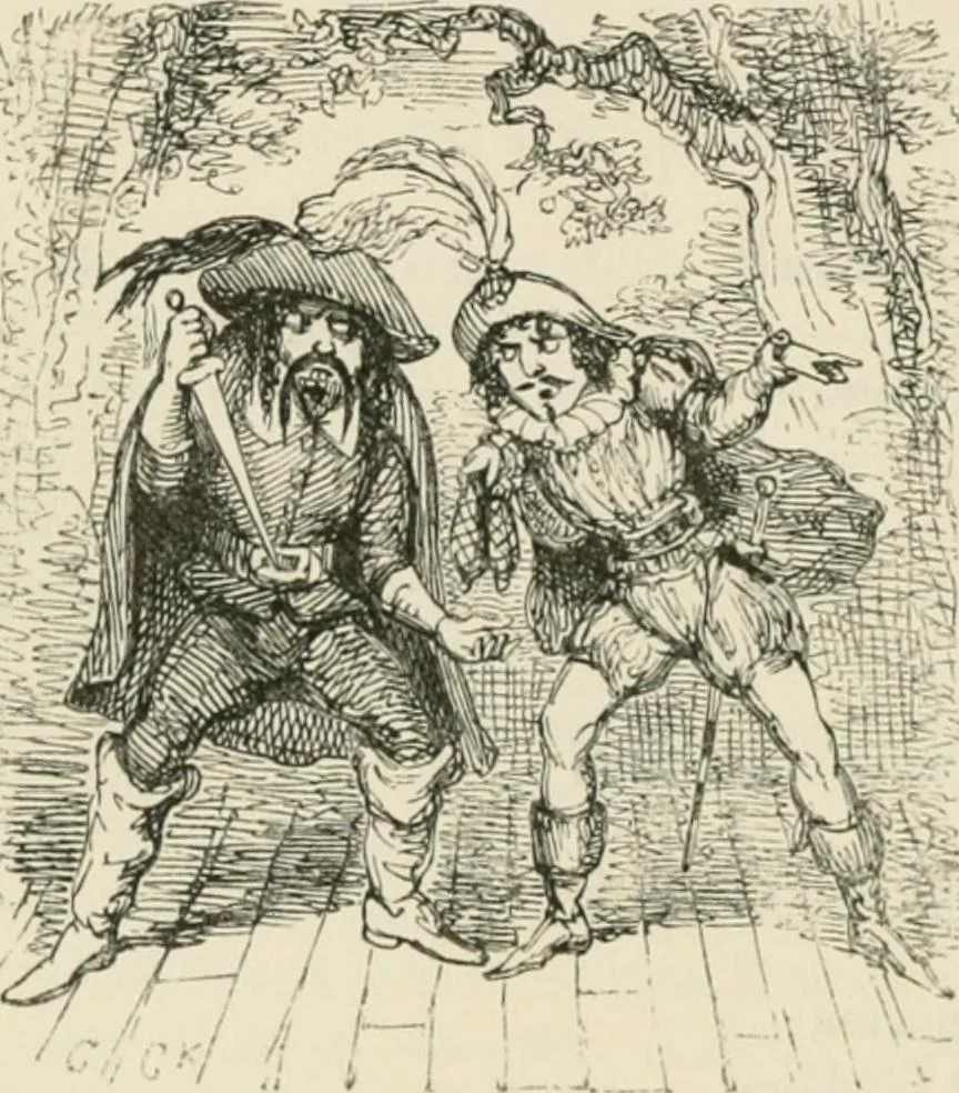 An illustration from George Cruikshank's Table-book, 1869, leaf 115