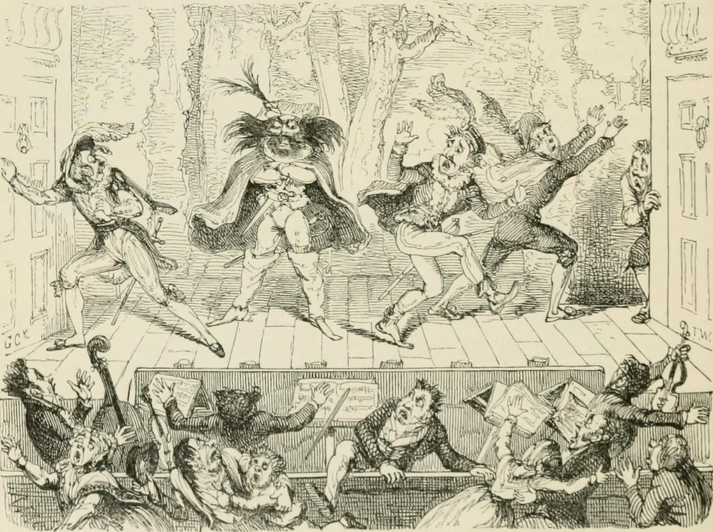 An illustration from George Cruikshank's Table-book, 1869, leaf 117